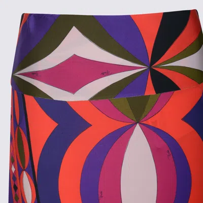 Pucci Midi And Maxi Skirt With Geometric Design In Multi