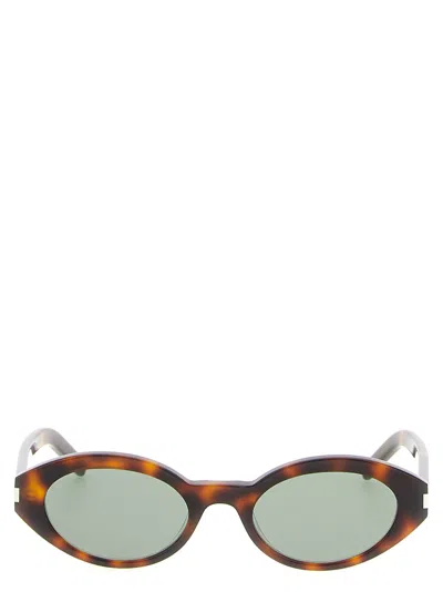 Saint Laurent Sl 567 Sunglasses In Brown