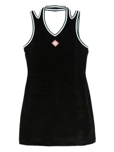 Casablanca Hippie Style Tennis Dress In Black