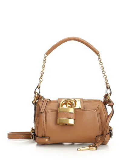 Chloé Small Paddington Chain Bag Shoulder Bags Brown