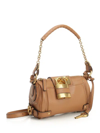 Chloé Small Paddington Chain Bag Shoulder Bags Brown