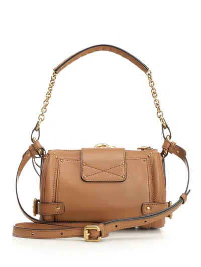 Chloé Small Paddington Chain Bag Shoulder Bags Brown