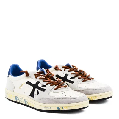 Premiata Multicolor Leather Sneakers In Multi