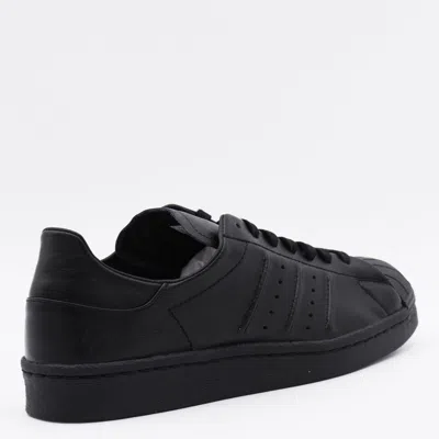 Y-3 Adidas Superstar Leather Low-top Sneakers In Black
