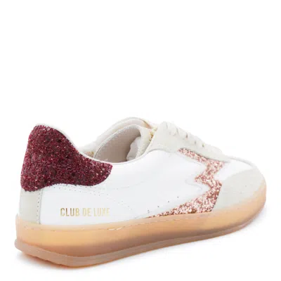 Moaconcept Sneakers Deep Red Champagne In Animal Print