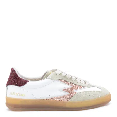 Moaconcept Sneakers Deep Red Champagne In Animal Print