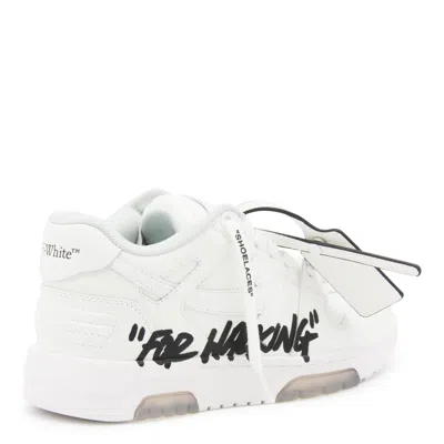 Off-white Out Of Office Graffiti-print Low-top Sneakers In White