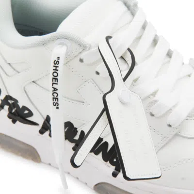 Off-white Out Of Office Graffiti-print Low-top Sneakers In White