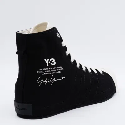 Y-3 Nizza Hi Sneakers In Black