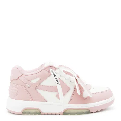 Off-white Out Of Office Leather Sneakers In Pink
