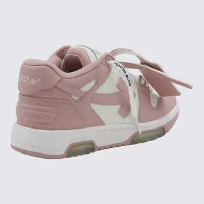 Off-white 30mm Out Of Office Leather Sneakers In Pink
