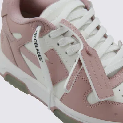 Off-white 30mm Out Of Office Leather Sneakers In Pink