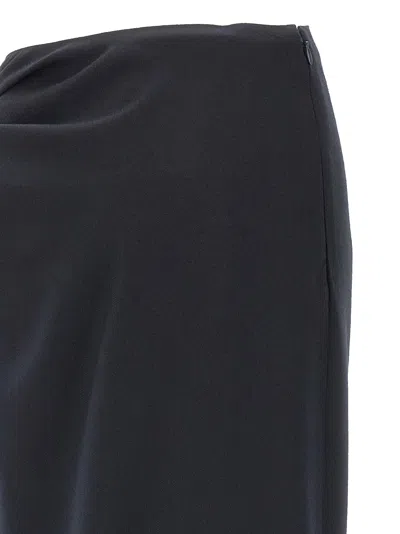 Dries Van Noten Women Sovora Emb 2193 W.w. Skirt Navy In Blue