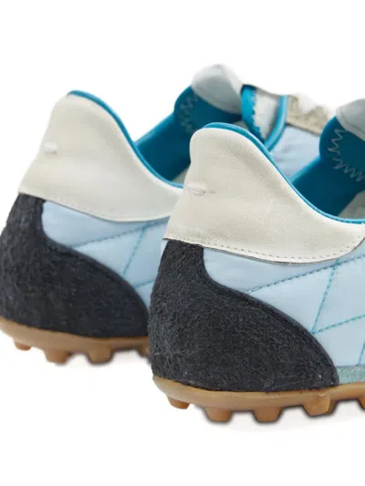 Maison Margiela Quilted Low-top Sneakers With Suede Overlays And Gum Rubber Sole In Multi