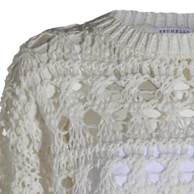 Brunello Cucinelli Sweaters In White