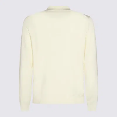 Zanone High Neck Long Sleeve Knit Sweater In Neutral