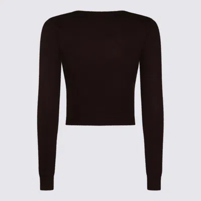Twinset Maglie Black Chocolate In Black