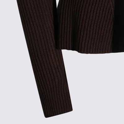 Twinset Sweaters Black Chocolate In Black