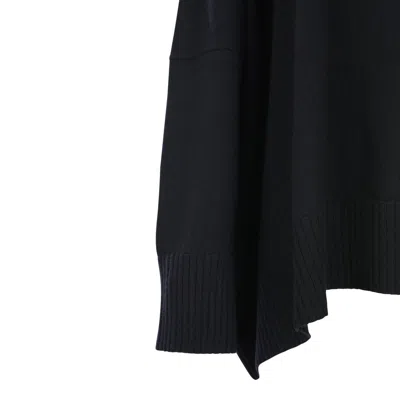 Malo Round-neck Dropped-hem Sweater In Black