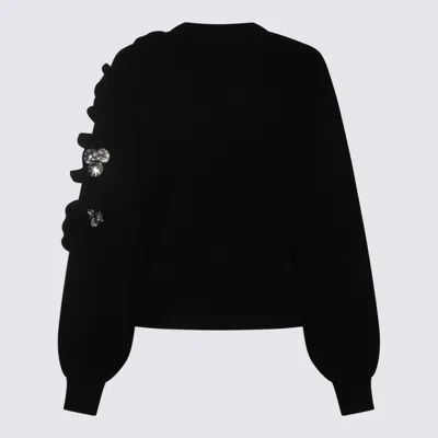 Blumarine Sweaters Blacks And Greys In Black