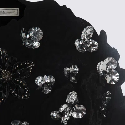 Blumarine Sweaters Blacks And Greys In Black