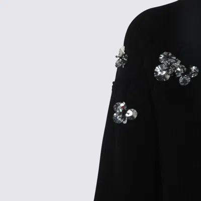 Blumarine Sweaters Blacks And Greys In Black