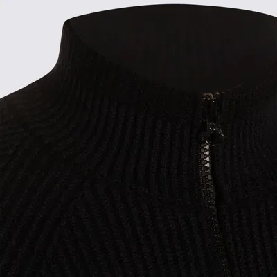 Stone Island Ribbed Crewneck Sweater Fitted Shape In Blue