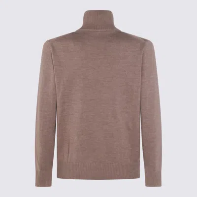 Altea Brown Wool Knitwear In Brown