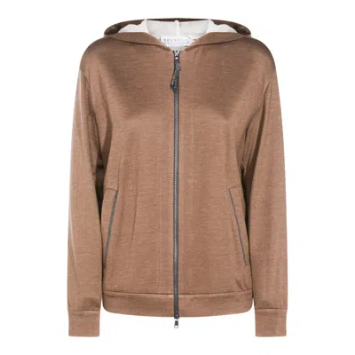 Brunello Cucinelli Sweaters Cioccolato In Brown