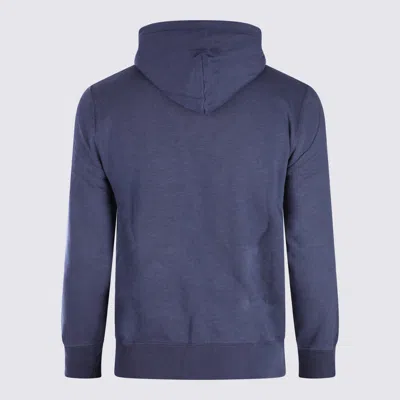 Polo Ralph Lauren Hooded Sweatshirt With Graphic Print And Pocket In Blue