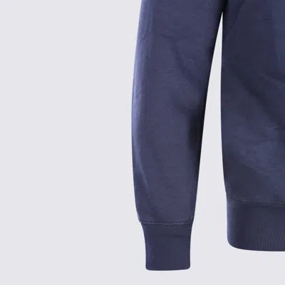 Polo Ralph Lauren Hooded Sweatshirt With Graphic Print And Pocket In Blue