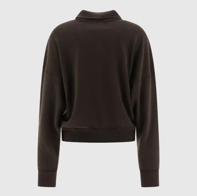 Isabel Marant Étoile Cropped Sweatshirt With Half-zip Front In Black
