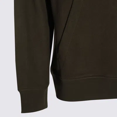 K-way Green Cotton Alban Heavy Fleece Sweatshirt In Green
