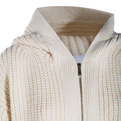 Malo Sweaters Light And Natural In White
