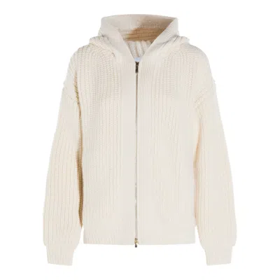 Malo Sweaters Light And Natural In White