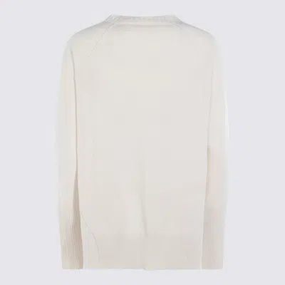 Antonelli Sweater With Raglan Sleeves And Ribbed Cuf In Neutral