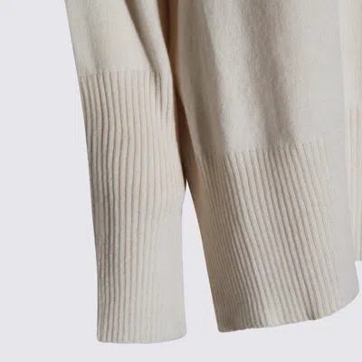 Antonelli Sweater With Raglan Sleeves And Ribbed Cuf In Neutral