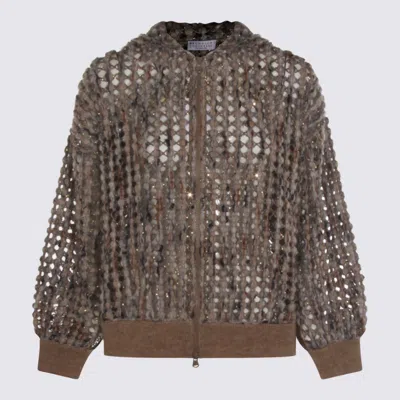 Brunello Cucinelli Sweaters Light And Natural In Brown
