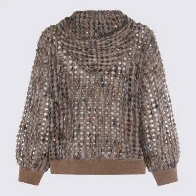 Brunello Cucinelli Sweaters Light And Natural In Brown