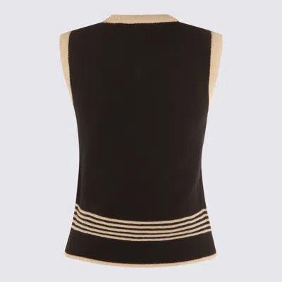 Valentino Garavani Le Chat De La Maison Wool Vest In Black