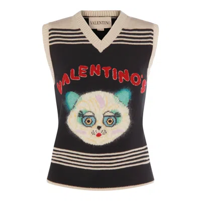 Valentino Garavani Le Chat De La Maison Wool Vest
