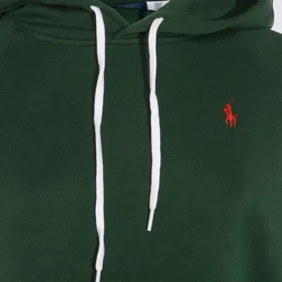 Polo Ralph Lauren Pine Green Cotton-blend Sweatshirt In Brown