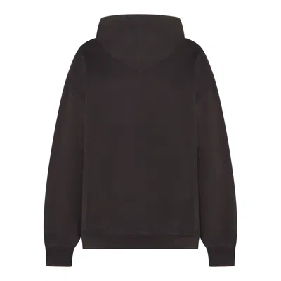Ganni Isoli Oversized Hoodie With Graphic Puppy Print In Black