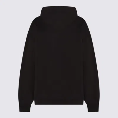 Ganni Isoli Oversized Hoodie With Graphic Puppy Print In Black