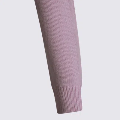 Twinset Round-neck Cropped Sweater In Pink