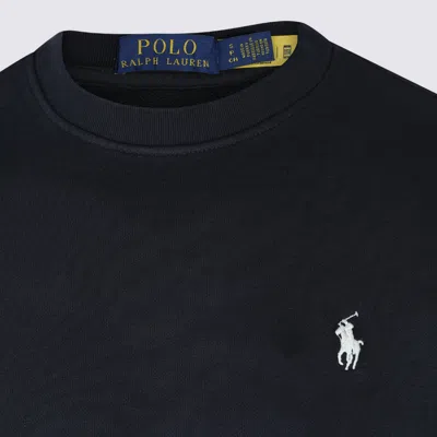 Polo Ralph Lauren Black Cotton Sweatshirt In Black