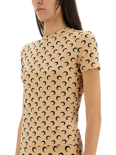 Marine Serre Tshirt Moon In Neutral