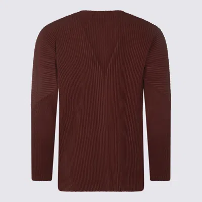 Issey Miyake Brown Top In Brown