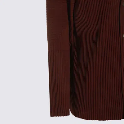 Issey Miyake Brown Top In Brown