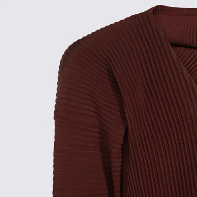 Issey Miyake Brown Top In Brown